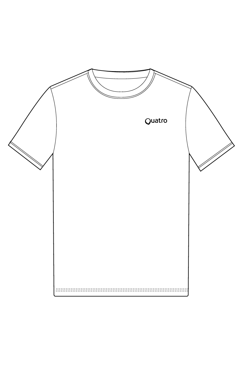 T-SHIRT UNISEXE EN COTON BLANC AGK TEXTILES