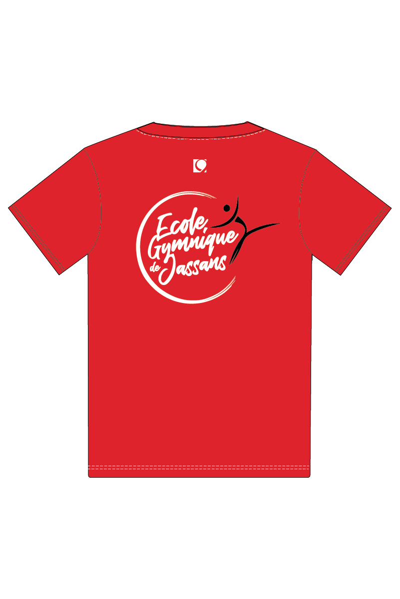 ECOLE GYMNIQUE DE JASSANS UNISEX RED T-SHIRT
