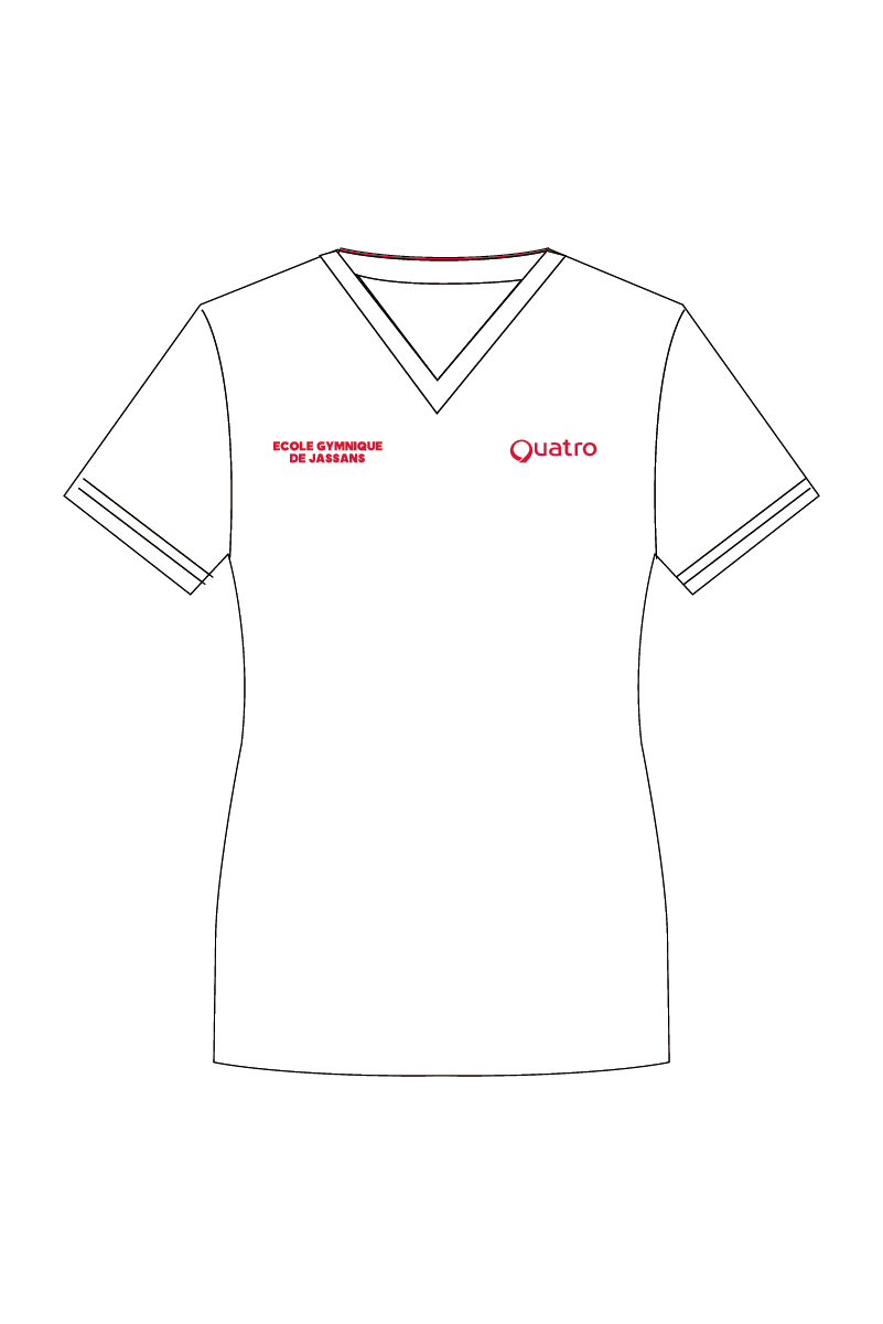ECOLE GYMNIQUE DE JASSANS WOMENS WHITE T-SHIRT