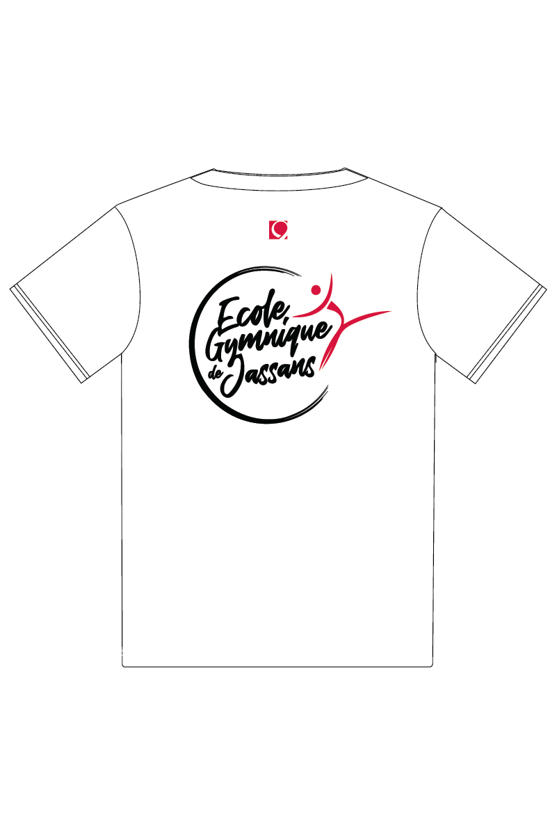 ECOLE GYMNIQUE DE JASSANS UNISEX WHITE T-SHIRT
