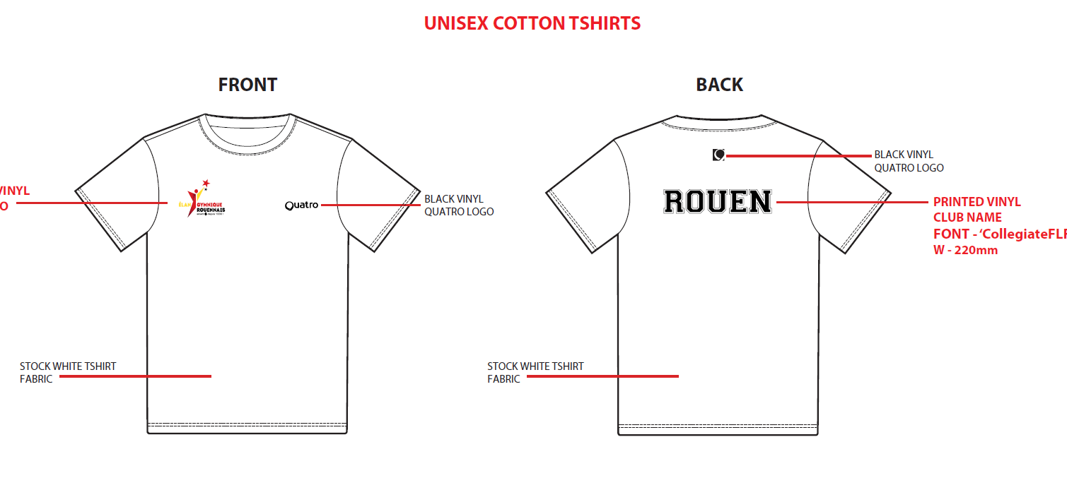 EG ROUEN UNISEX TSHIRT23 CU6.2.119.WH.F1