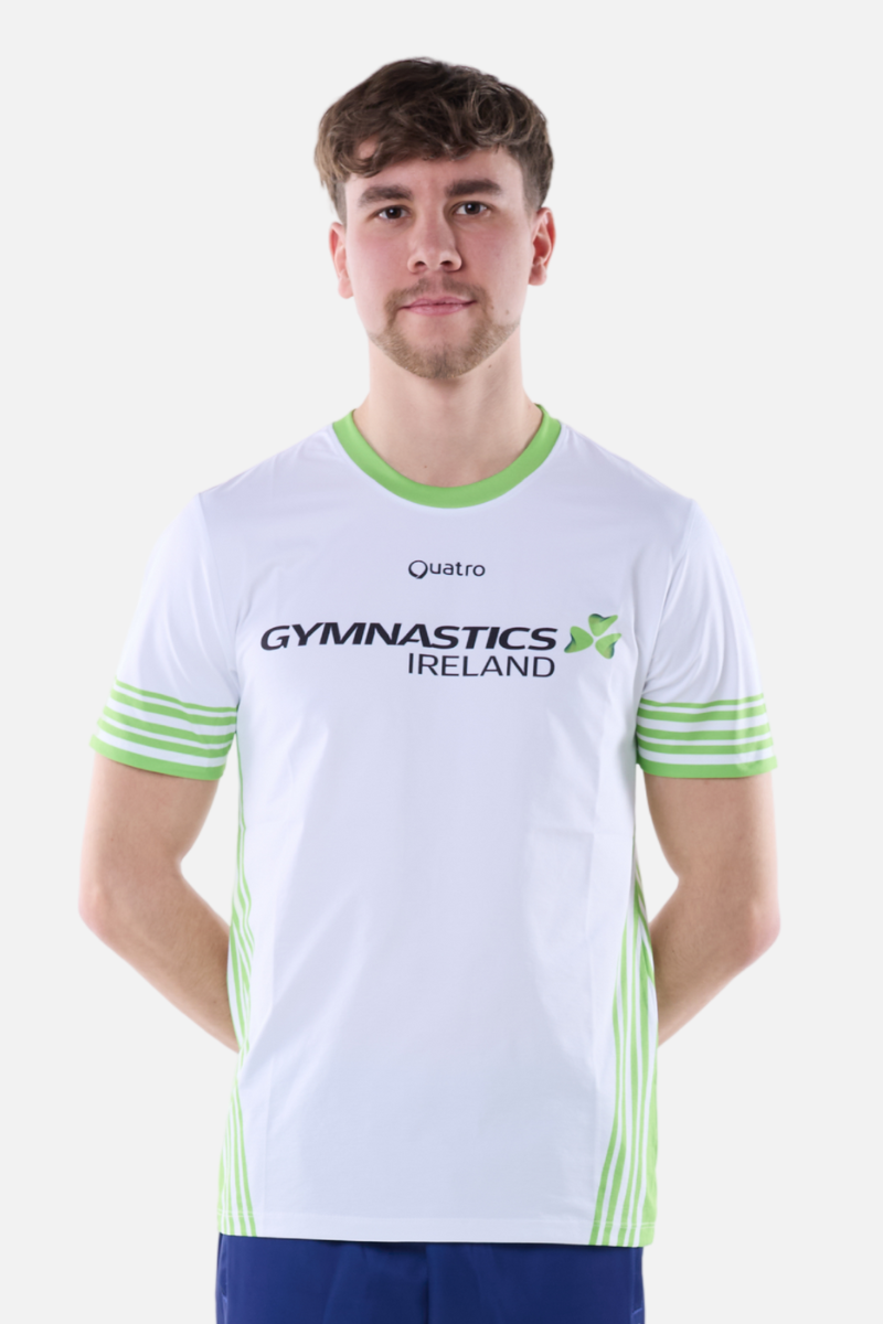 Gymnastics Ireland Fan Range White Sublimated T-Shirt