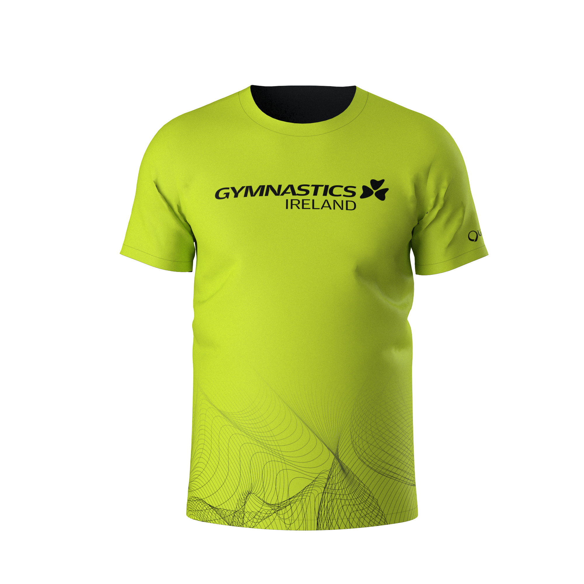 GYMNASTICS IRELAND FAN TSHIRT LIME