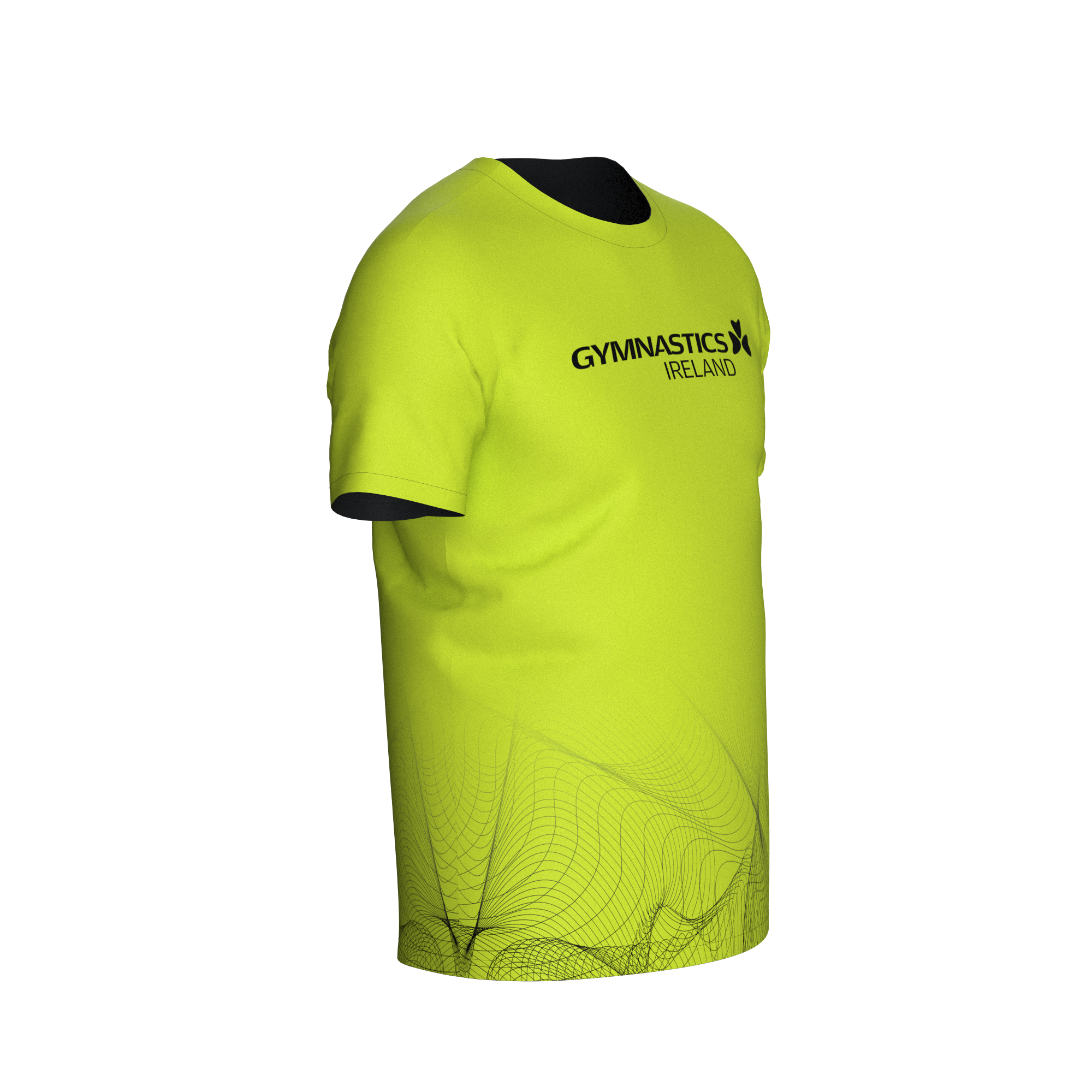 GYMNASTICS IRELAND FAN TSHIRT LIME