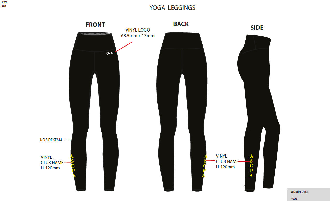 PESSAC YOGA LEGGINGS24 CU5.10.275.BK.F1