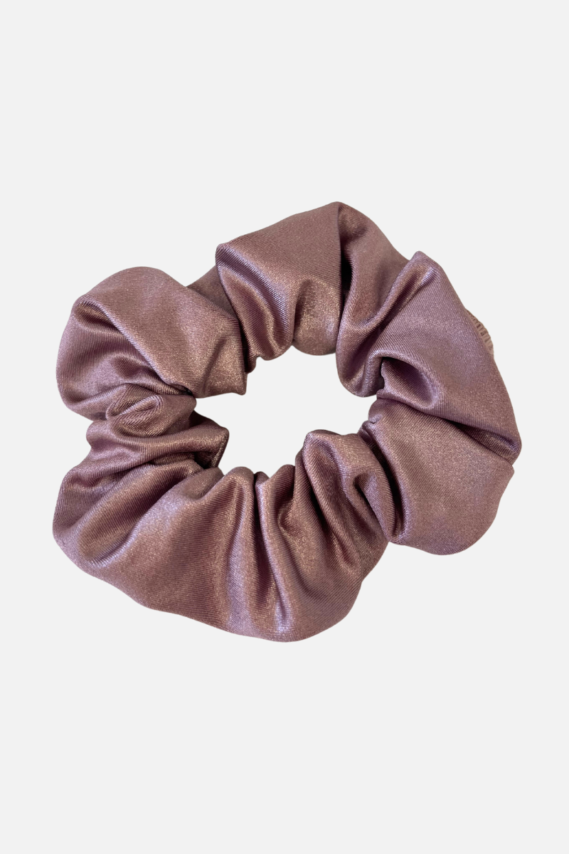Blush Wet Look Lycra Scrunchie