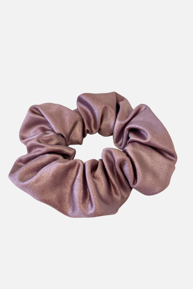 Blush Wet Look Lycra Scrunchie