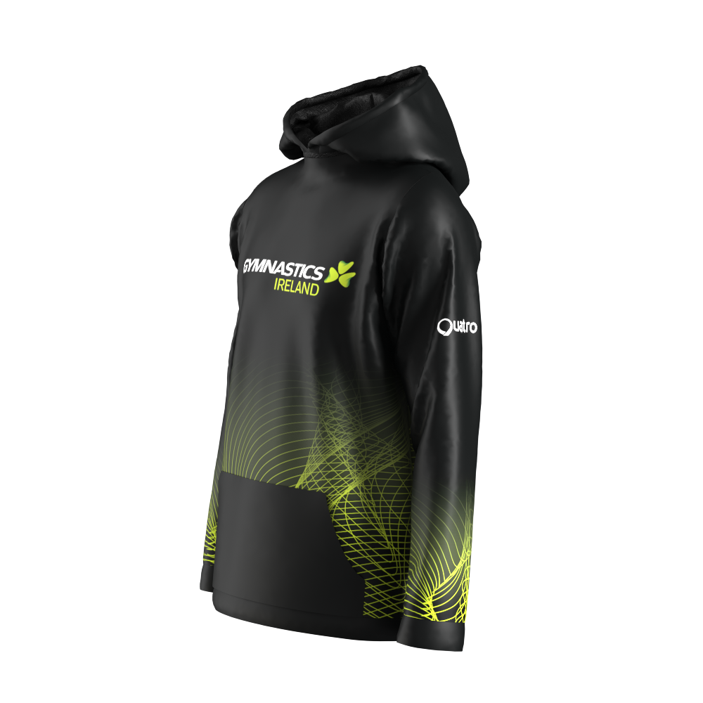 GYMNASTICS IRELAND FAN HOODIE BLACK