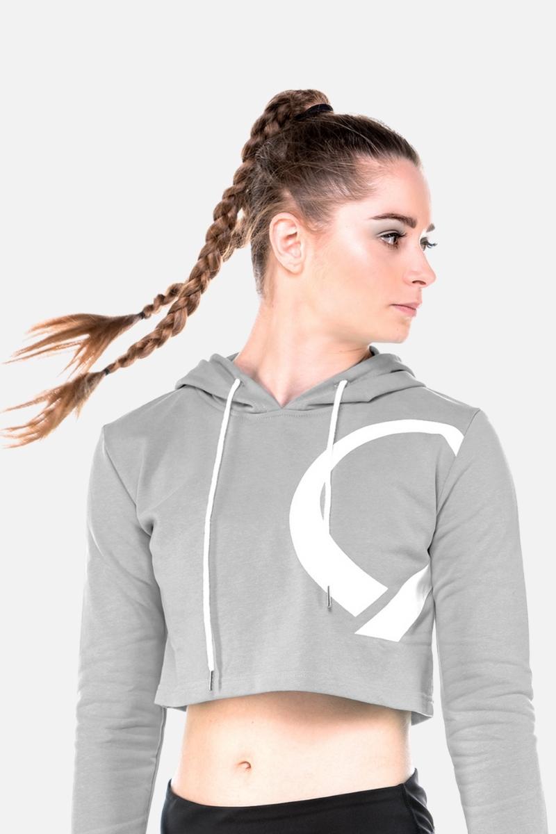 Cropped Hoodie Grey