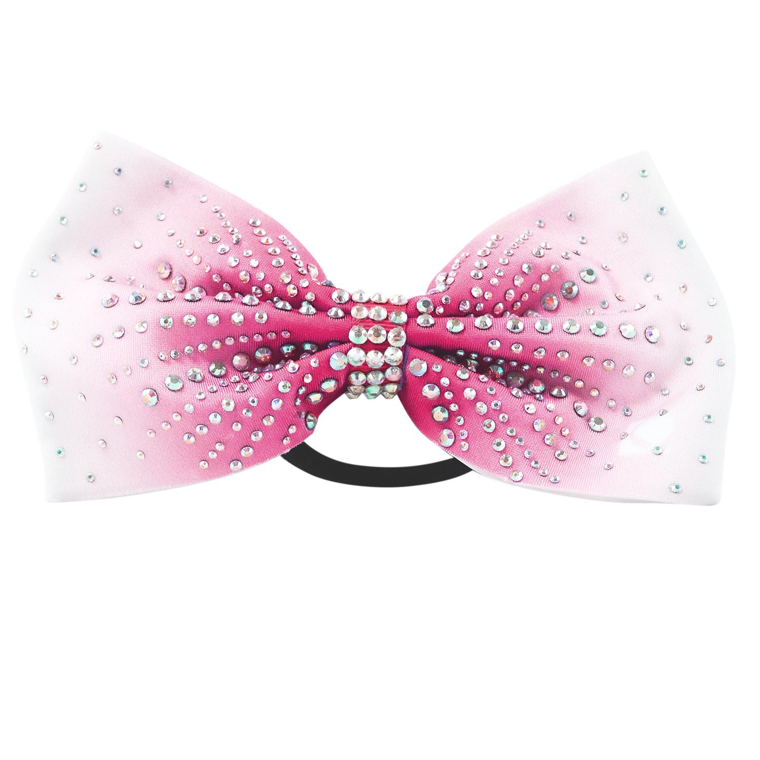 Pink Ombre Rhinestone Bow