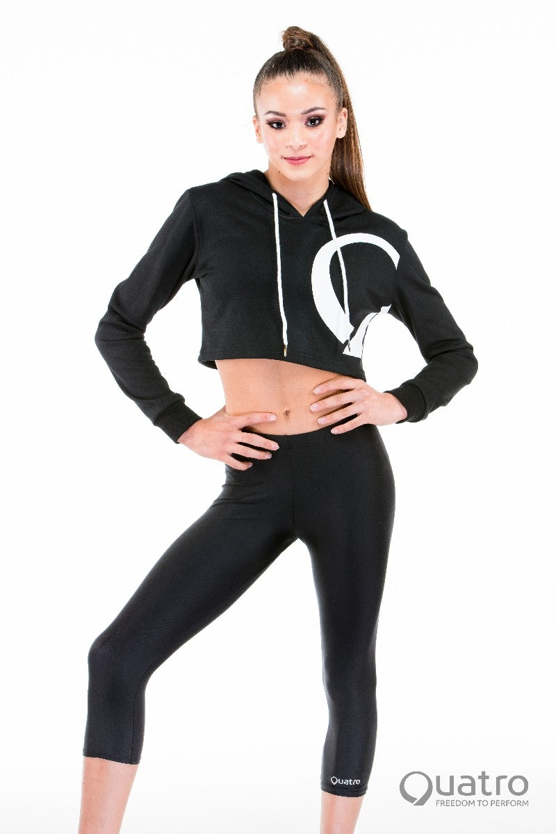 Cropped Hoodie Black