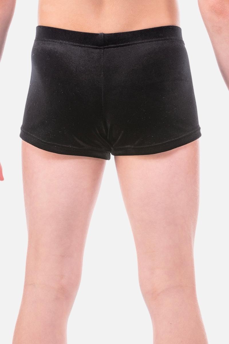 Black Velour Shorts