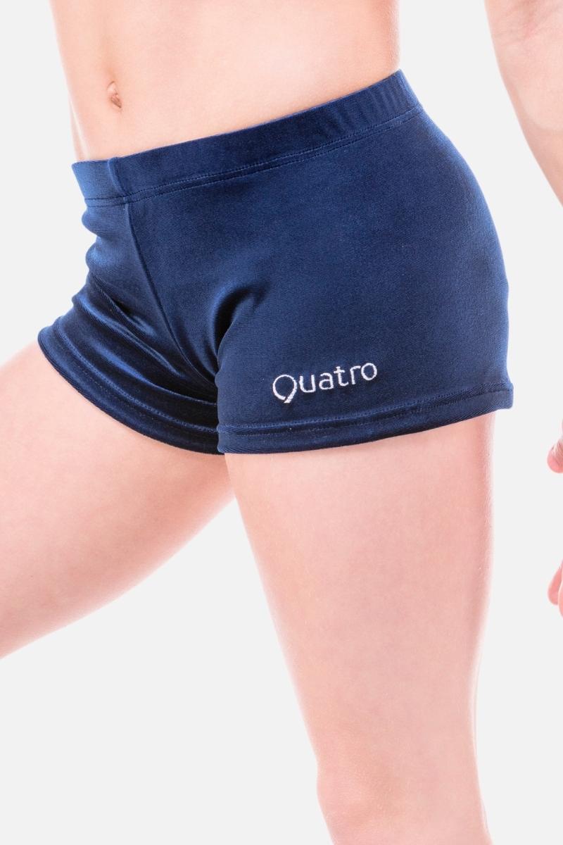 Navy Velour Shorts
