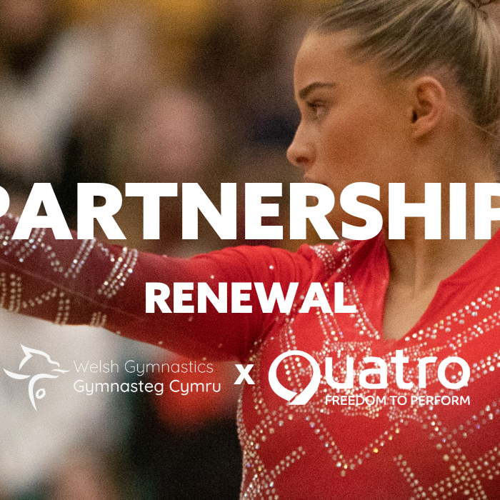 Quatro Gymnastics announces new sponsorship partnership with Welsh Gymnastics in record-breaking deal