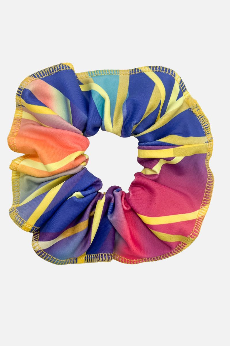 Waves Royal Blue Scrunchie