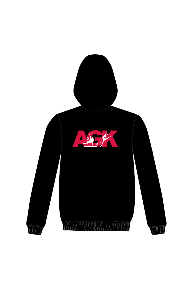 AGK TEXTILES SCHWARZER HOODIE