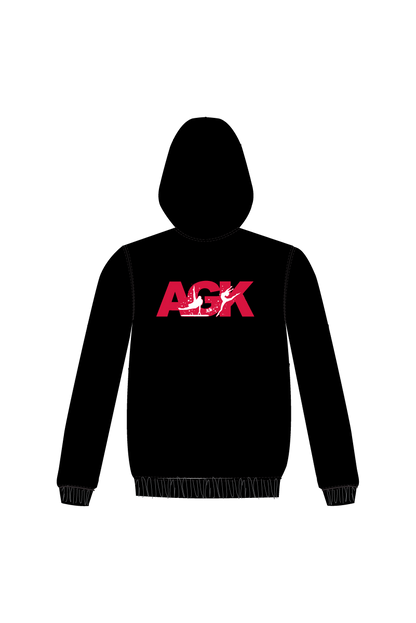 AGK TEXTILES SCHWARZER HOODIE