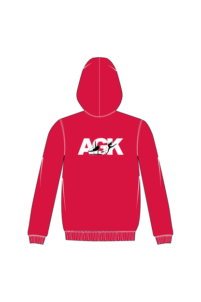 SWEAT À CAPUCHE ROUGE AGK TEXTILES