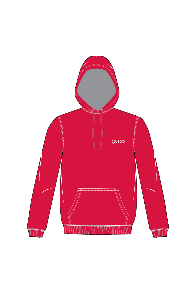 AGK TEXTILES RED HOODIE