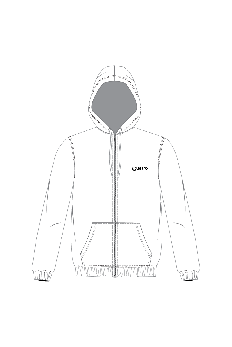 AGK TEXTILES WHITE ZOODIE