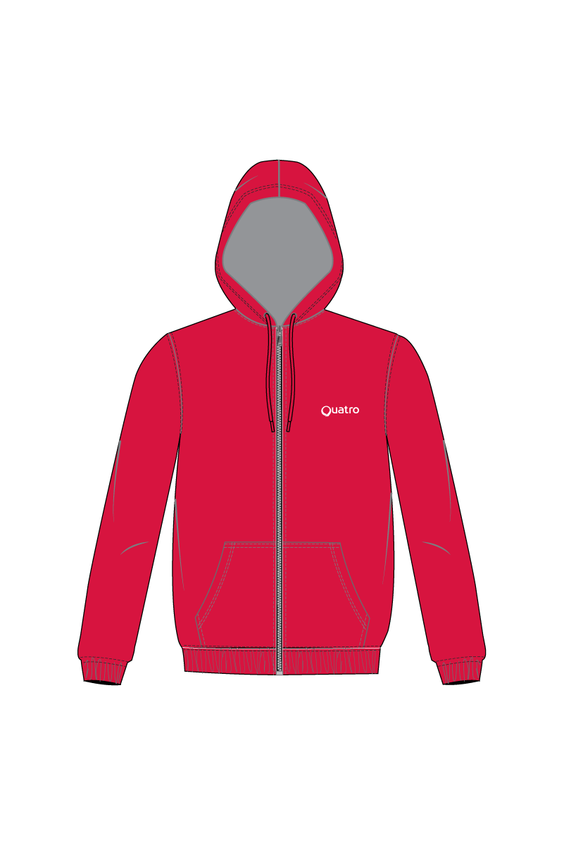 AGK TEXTILES RED ZOODIE