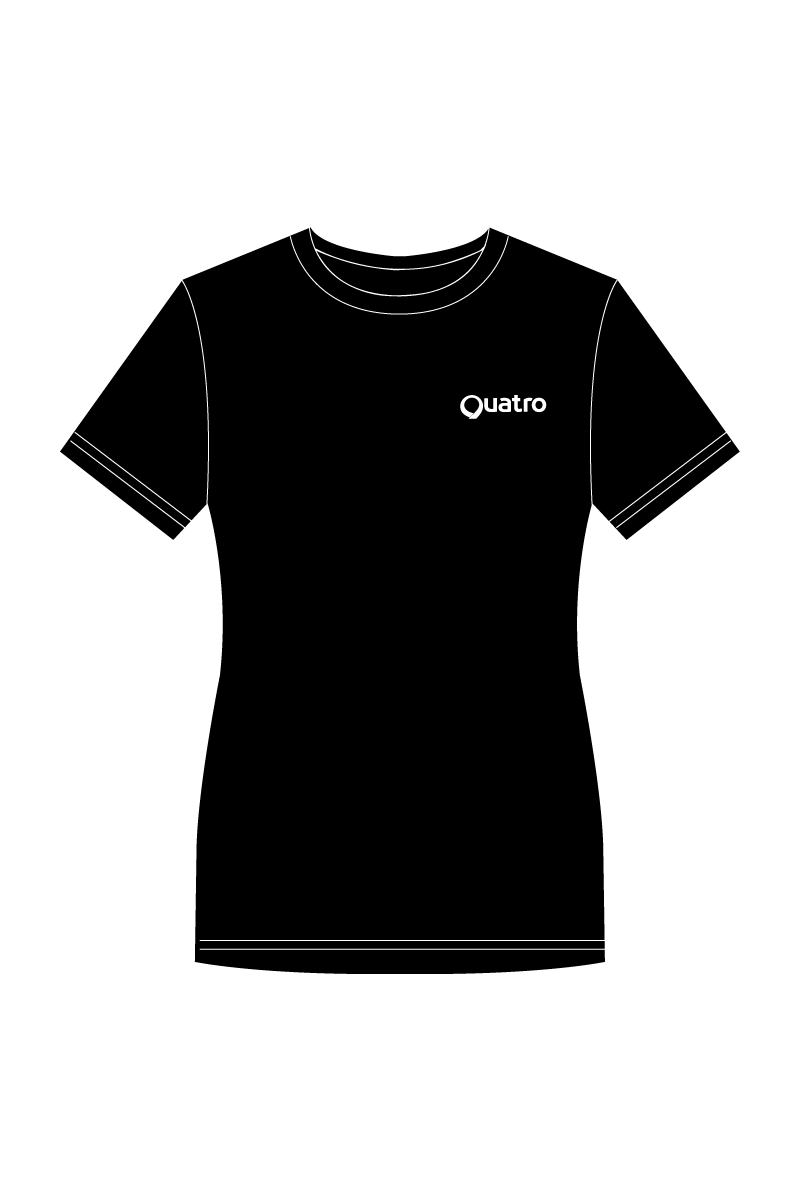 AGK TEXTILES BLACK FITTED T-SHIRT