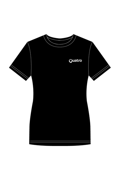 T-SHIRT AJUSTÉ NOIR AGK TEXTILES