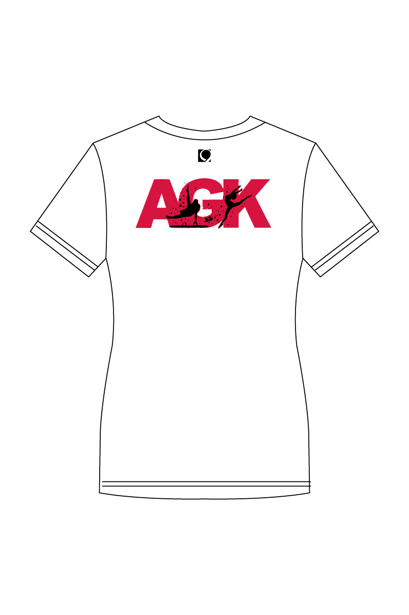 T-SHIRT AJUSTÉ BLANC AGK TEXTILES