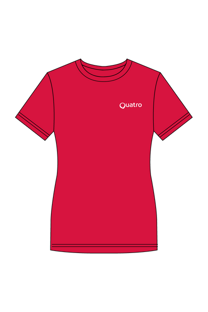 T-SHIRT AJUSTÉ ROUGE AGK TEXTILES