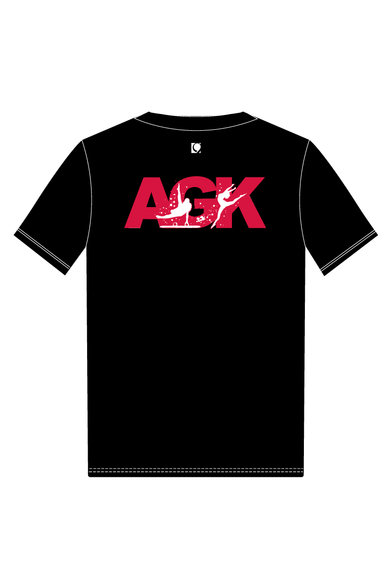 T-SHIRT UNISEXE EN COTON NOIR AGK TEXTILES