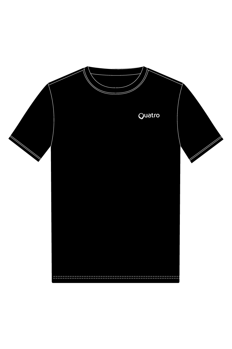 AGK TEXTILES BLACK UNISEX COTTON T-SHIRT