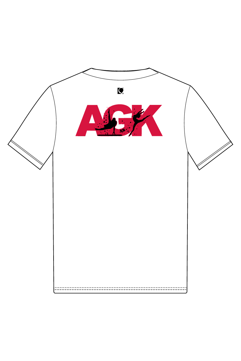 AGK TEXTILES WHITE UNISEX COTTON T-SHIRT