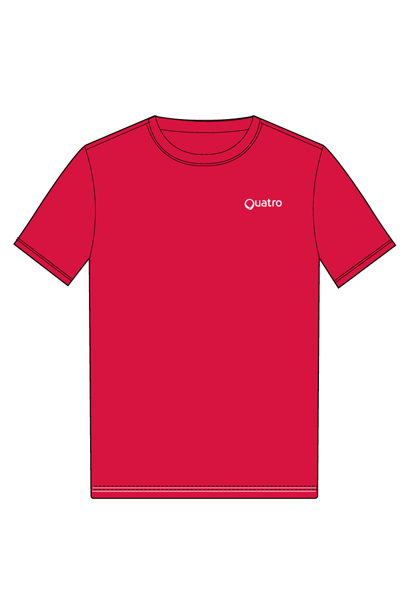 AGK TEXTILES RED UNISEX COTTON T-SHIRT