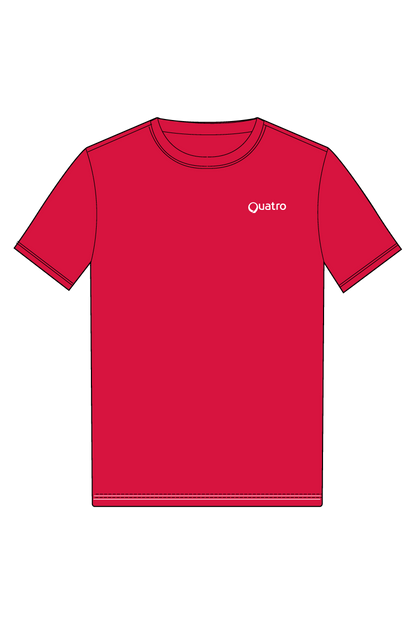 T-SHIRT UNISEXE EN COTON ROUGE AGK TEXTILES