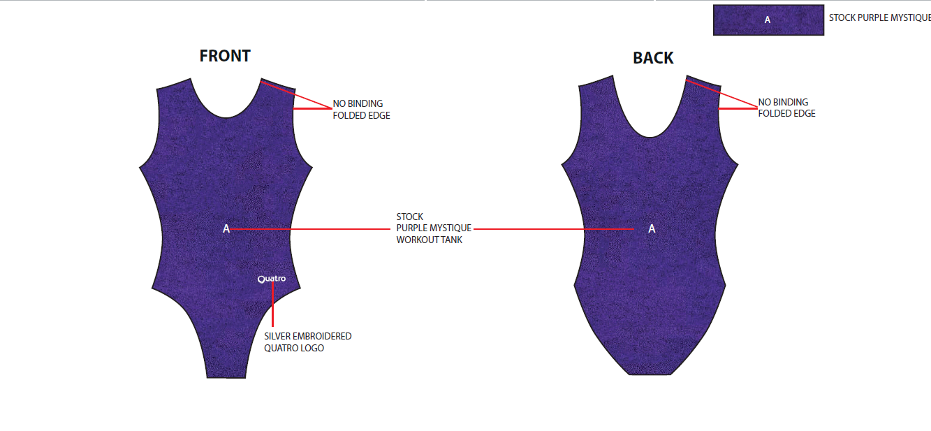ASCPA Pro Shop 2025 - DÉBARDEUR MYSTIQUE VIOLET SS leo - D6