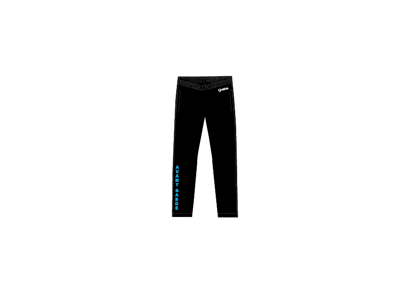Avantgarde schwarze Unisex-Hose 2025