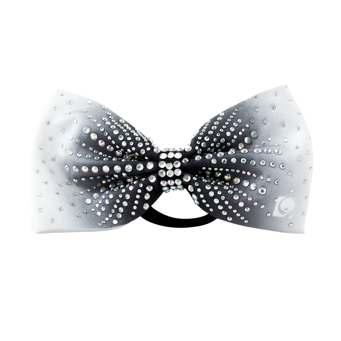 Black Ombre Rhinestone Bow