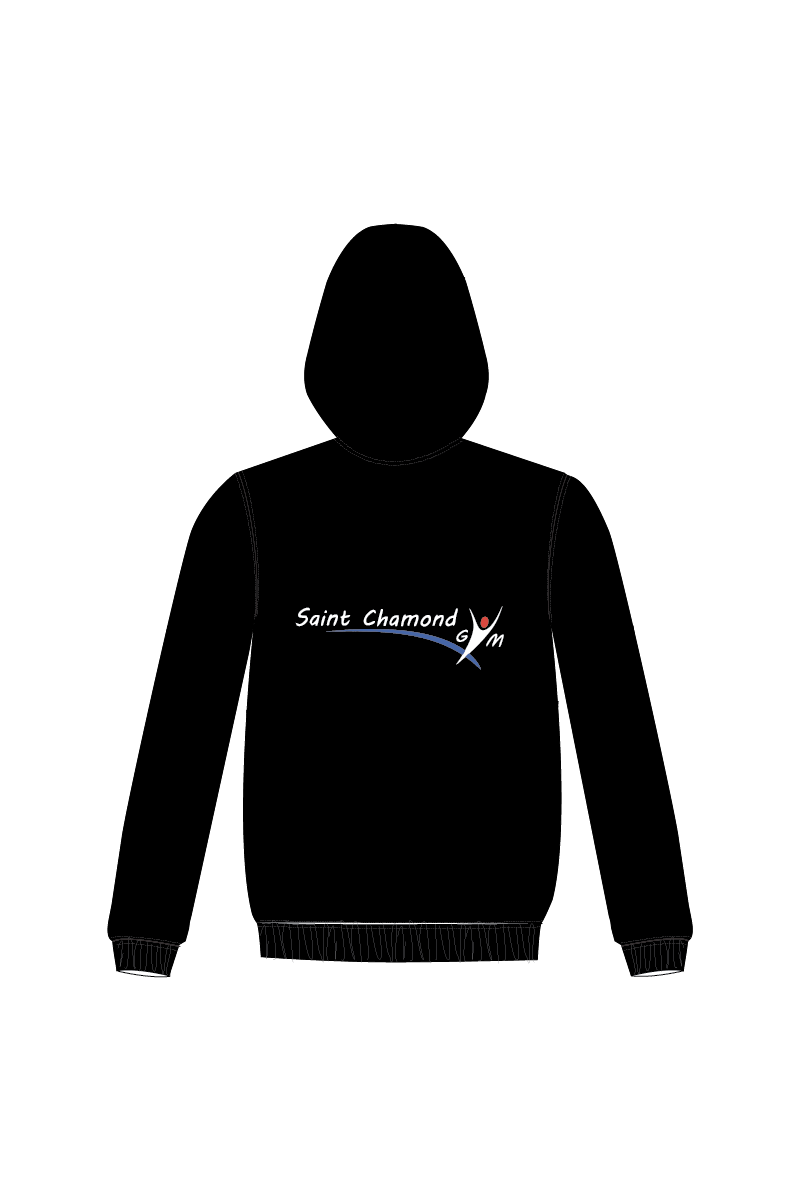 SAINT CHAMOND GYM BLACK UNISEX HOODIE