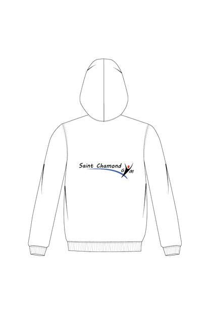 SAINT CHAMOND GYM WHITE UNISEX HOODIE