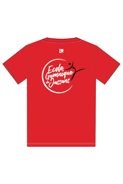 ECOLE GYMNIQUE DE JASSANS UNISEX RED T-SHIRT