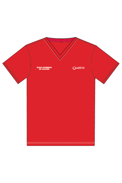 ECOLE GYMNIQUE DE JASSANS UNISEX RED T-SHIRT