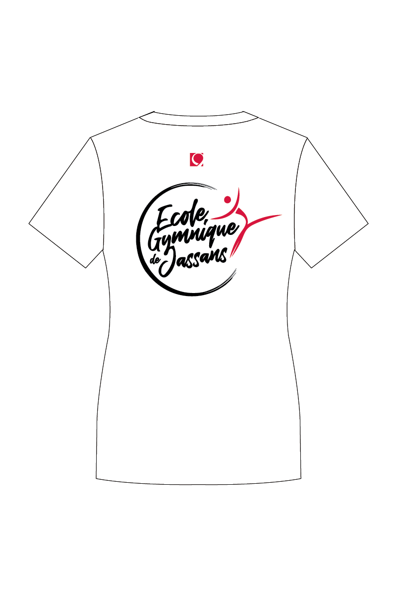 ECOLE GYMNIQUE DE JASSANS WOMENS WHITE T-SHIRT