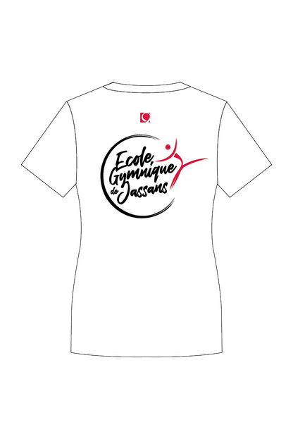 ECOLE GYMNIQUE DE JASSANS WOMENS WHITE T-SHIRT