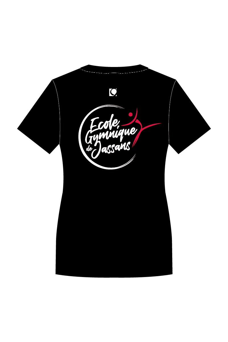 ECOLE GYMNIQUE DE JASSANS WOMENS BLACK T-SHIRT