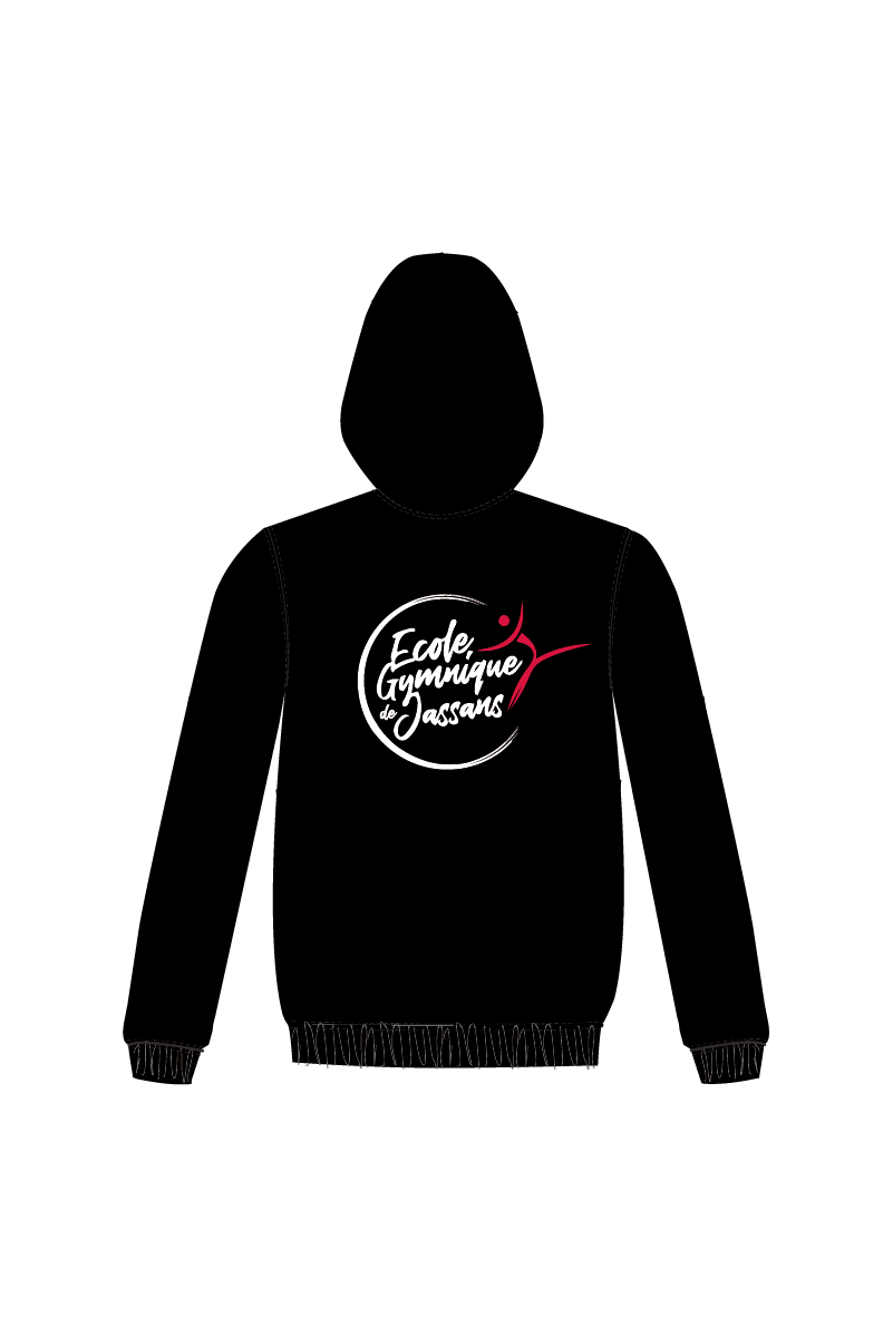 ECOLE GYMNIQUE DE JASSANS UNISEX BLACK HOODIE
