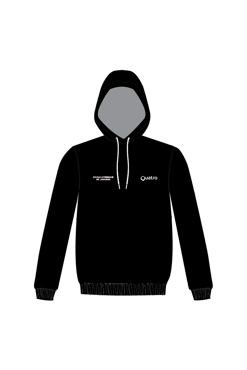 ECOLE GYMNIQUE DE JASSANS UNISEX BLACK HOODIE