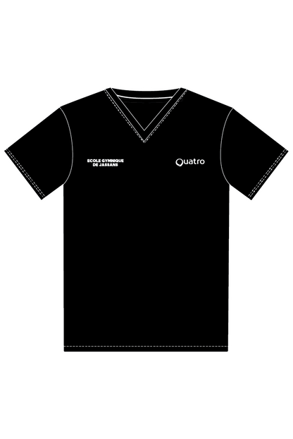 ECOLE GYMNIQUE DE JASSANS UNISEX BLACK T-SHIRT