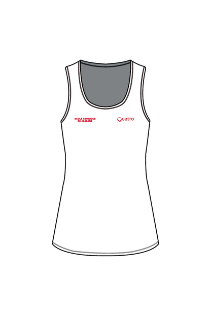 ECOLE GYMNIQUE DE JASSANS WOMENS WHITE VEST