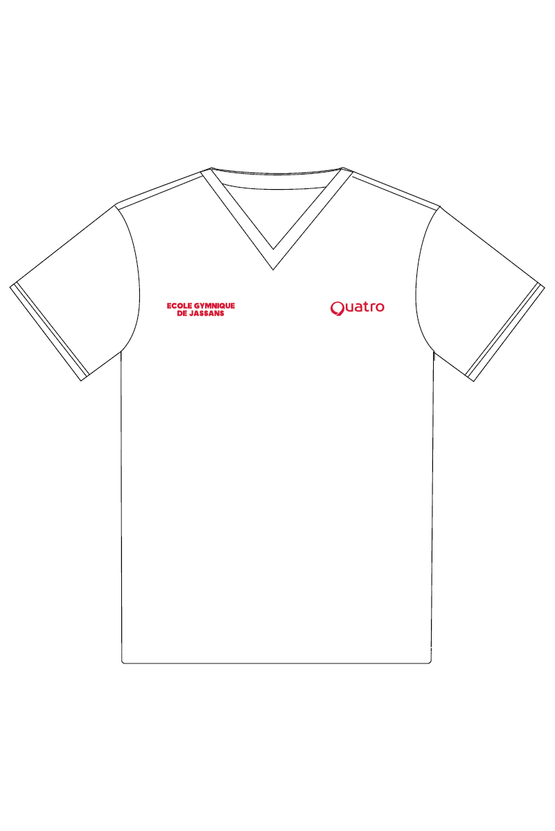 ECOLE GYMNIQUE DE JASSANS UNISEX WHITE T-SHIRT