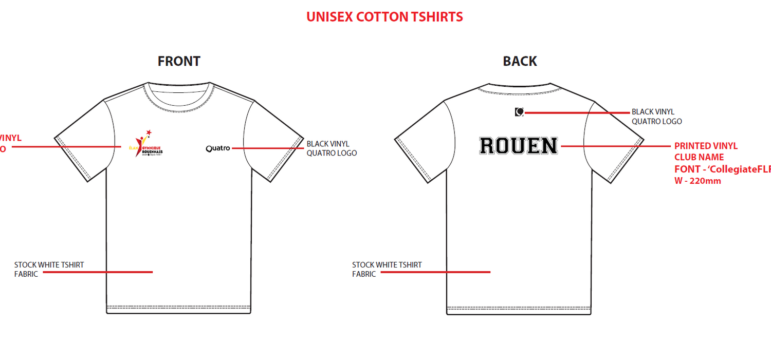 EG ROUEN UNISEX TSHIRT23 CU6.2.119.WH.F1